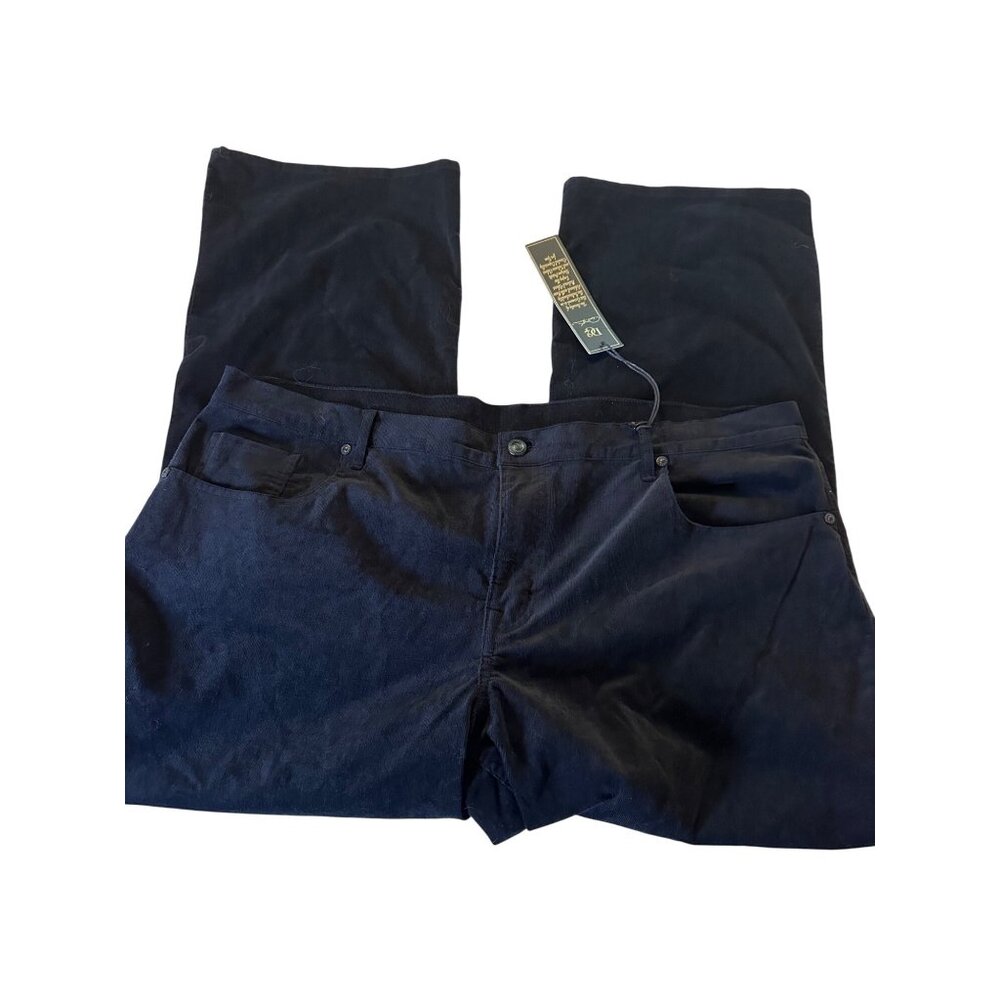 Dianne Gillman Black Corduroy Pants 22W  97% Cotton 3% Spandex  Tag Plus Sz NWT